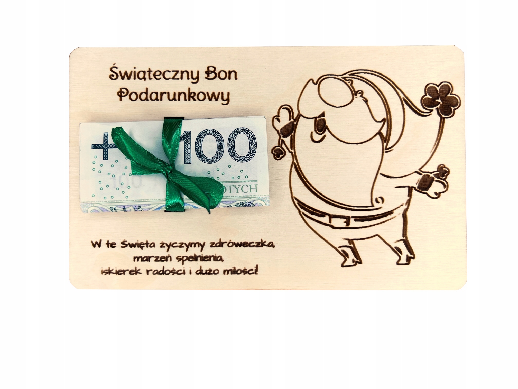 

kartka bon podarunkowy na Święta voucher