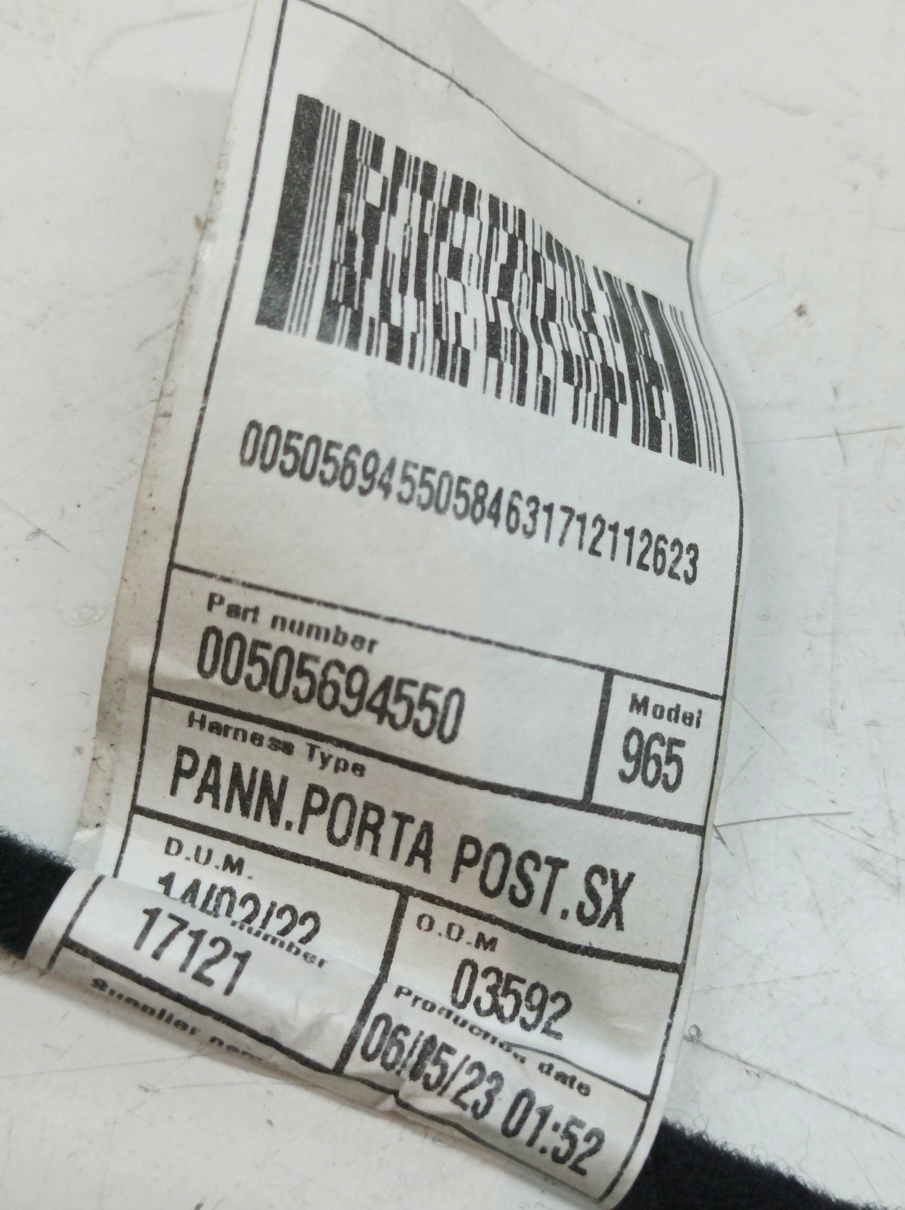 cablaggio 00505694550 Alfa Romeo Tonale e ( (2022- )