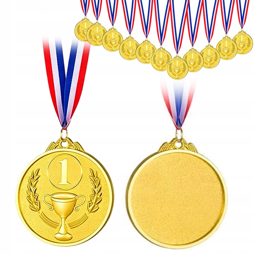 Medal Nagroda Złoty Dla Dzieci Z Tasiemką Nagroda Dla Uczestników