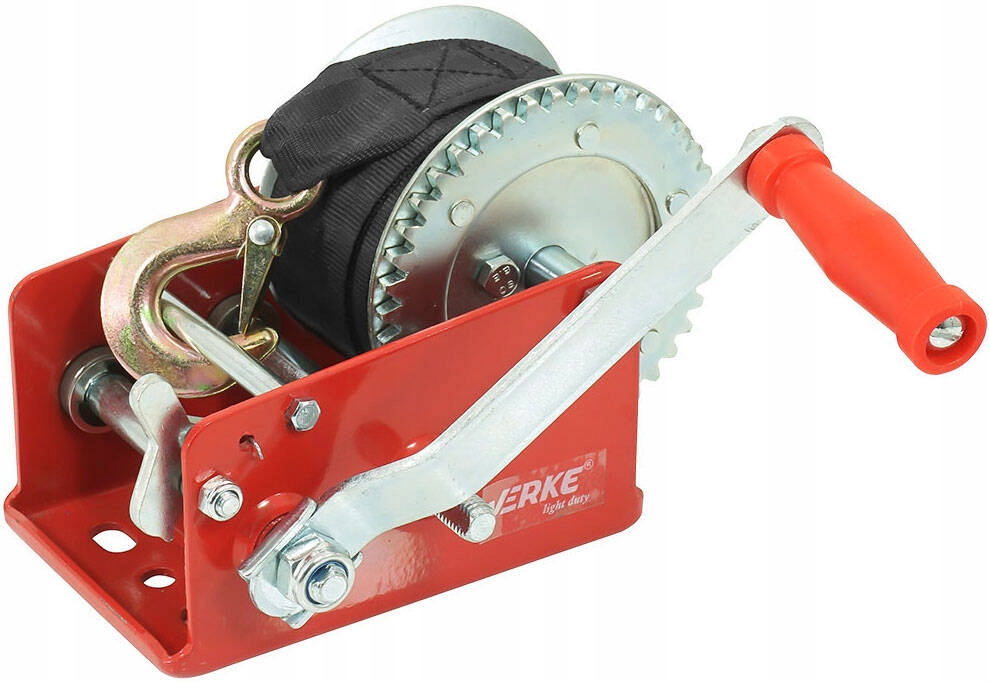 Verke V87249 Wyciągarka korbowa 1200 kg pas 10 m Marka Verke