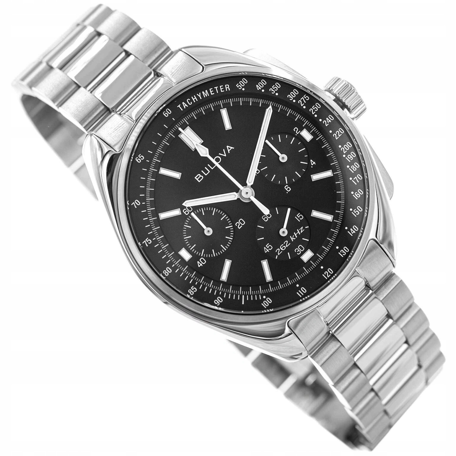 Pánské Hodinky Bulova 96K111 Lunar Dálkové Ovládání Stříbrné Na Náramku Sada Řemínek