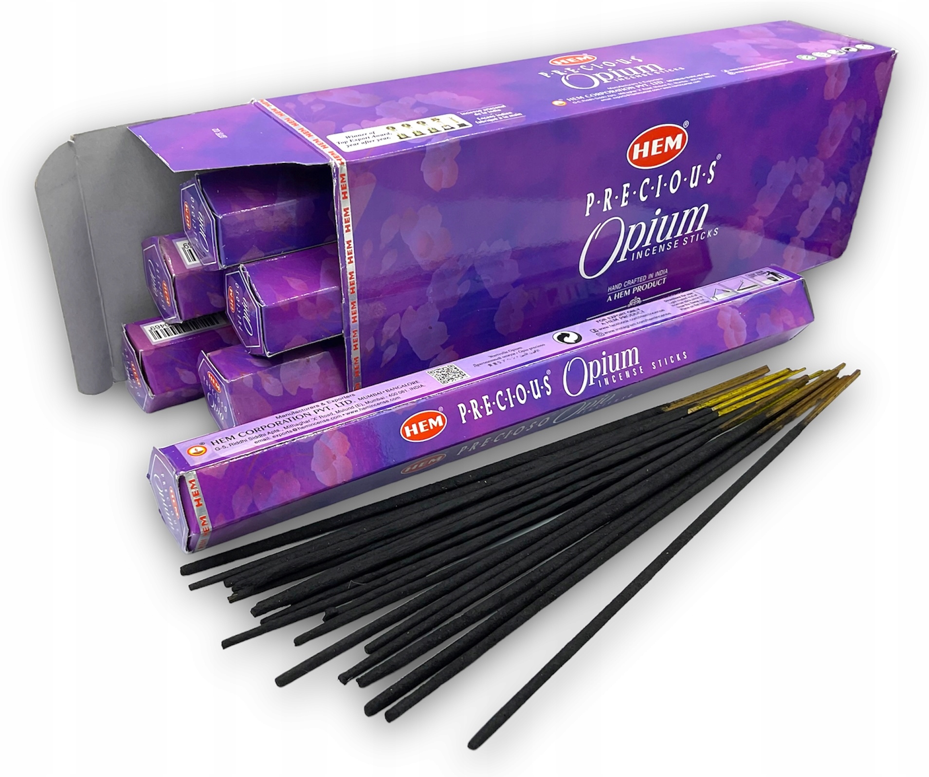 Kadzidełka indyjskie HEM OPIUM 120szt hexa