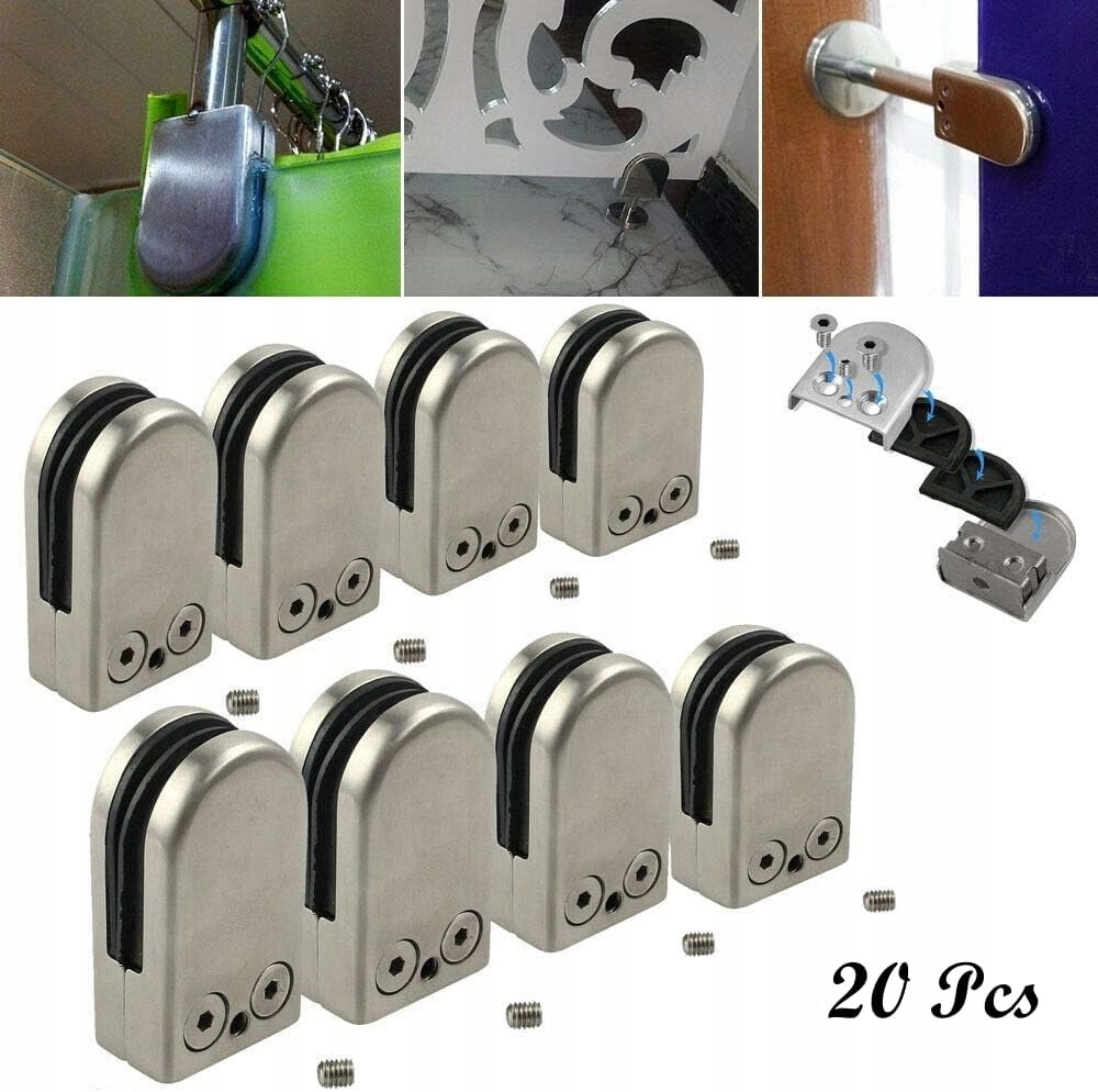 z nerezové oceli skleněné svorky 5-8 mm 25 Ks