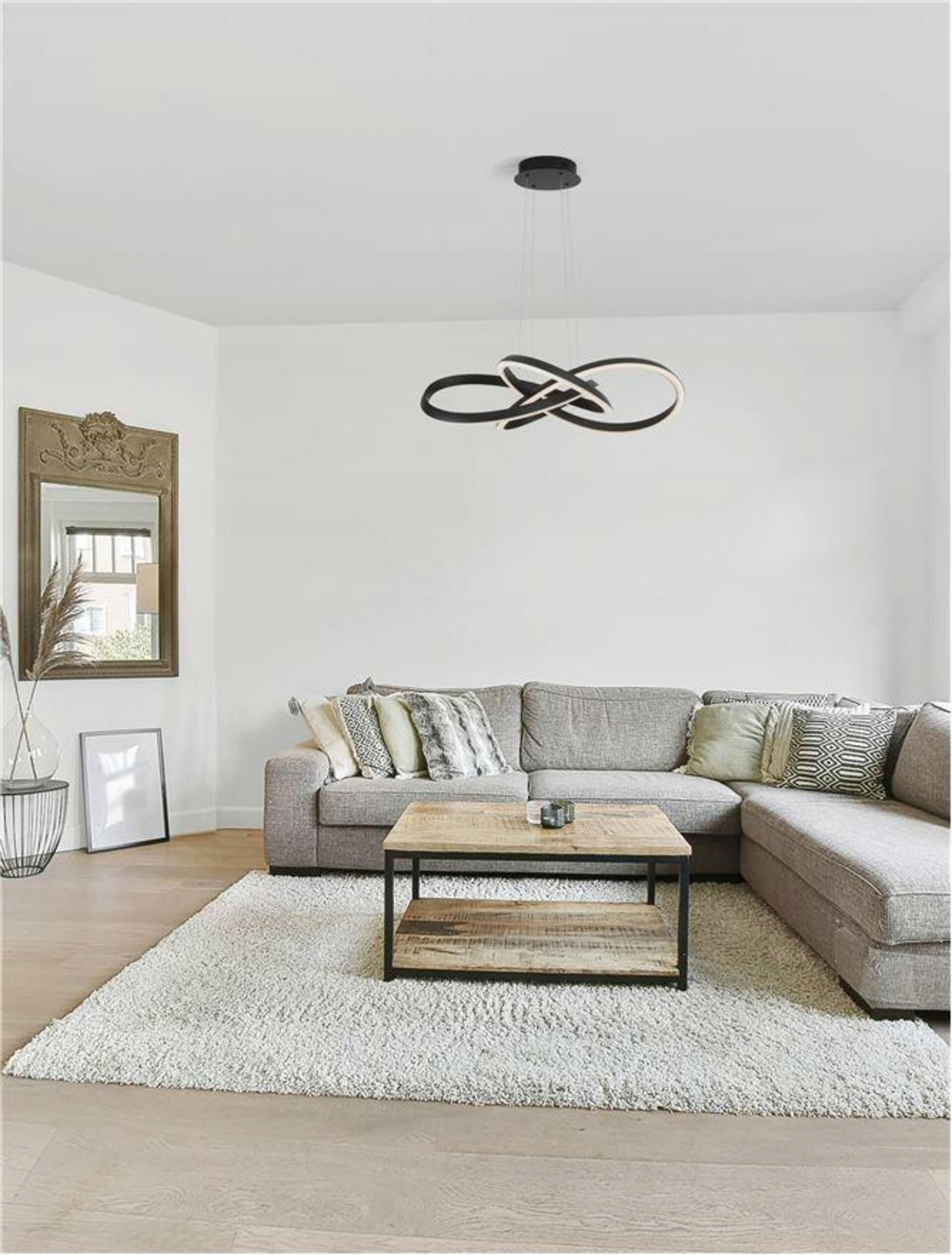 Nova Luce závesné svietidlo Amara čierny hliník a akryl Led 54W 230V 3000K Ip