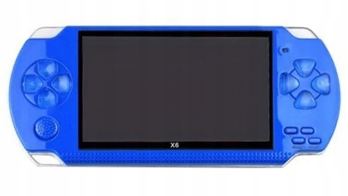 Konsola X6 8GB MP5 MP4 MP3 Gry Bajki Niebieska
