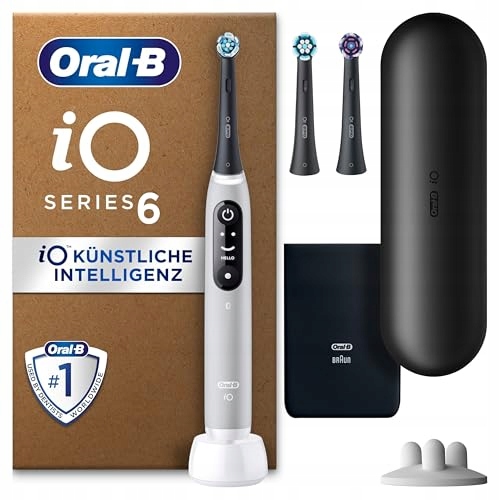ORAL-B IO Series 6 Plus Szczoteczka Elektryczna 3 Końcówki Etui Szare