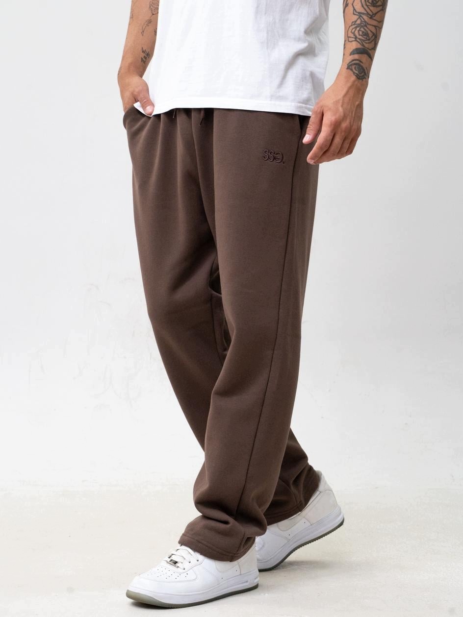 Pánské volné teplákové kalhoty Loose Fit Hnědé Ssg Small Logo L