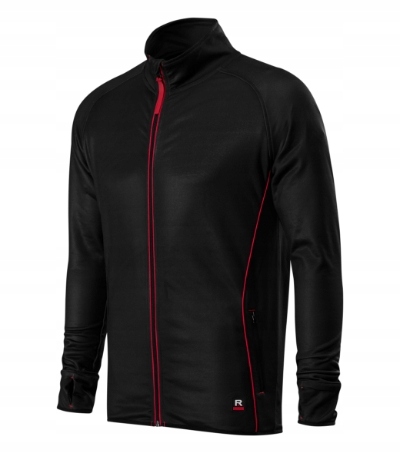 W41 Micro hladký pánský rychleschnoucí sportovní fleece černý L
