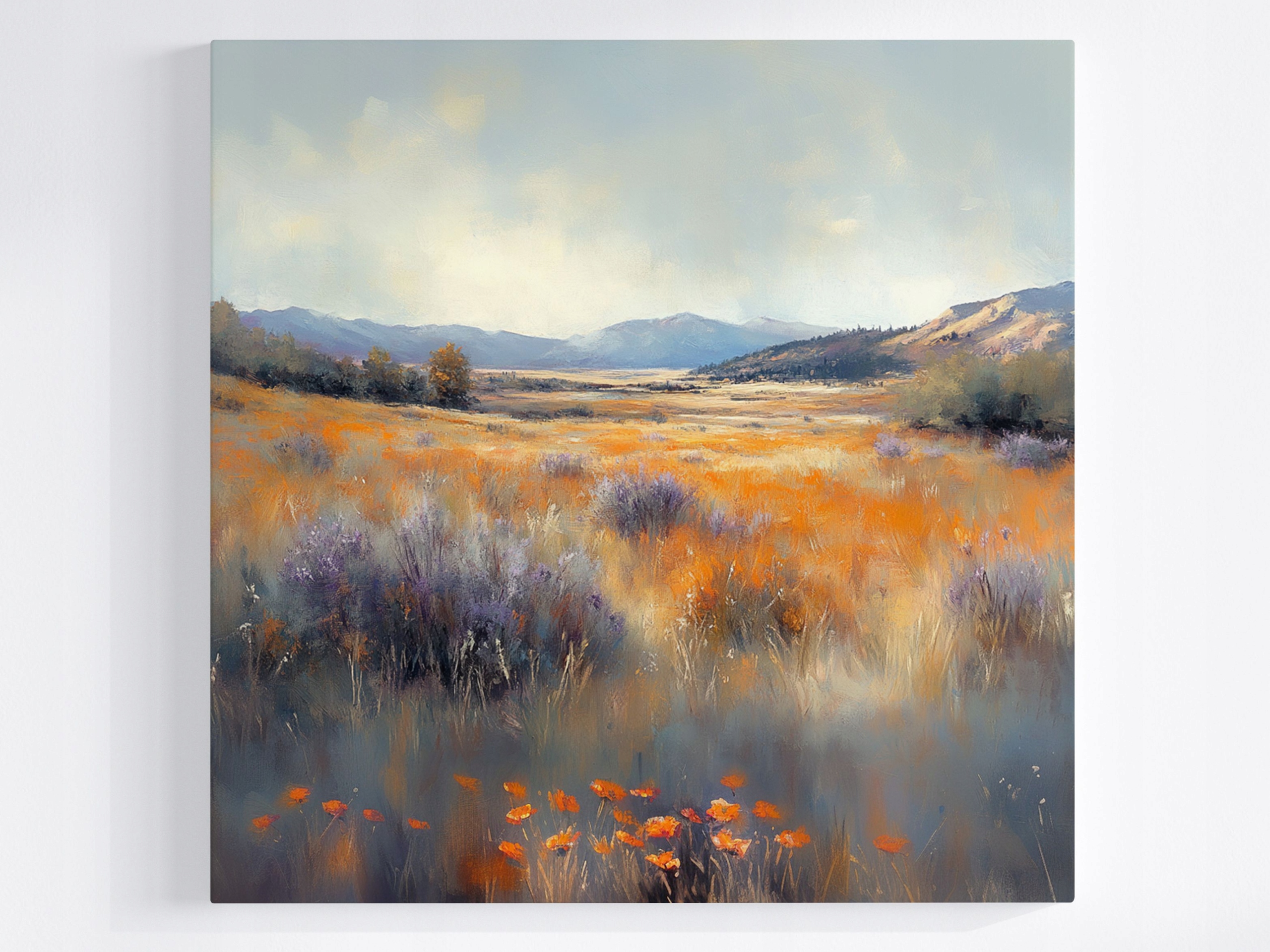 Obraz Na Plátně Canvas Krajina Hory Louka Vřesoviště Krajina Pohled 80x80