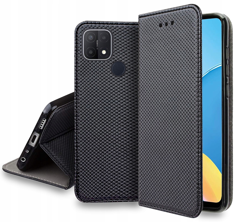 

Etui do Oppo A15S Smart Magnet Portfel Szkło 9H