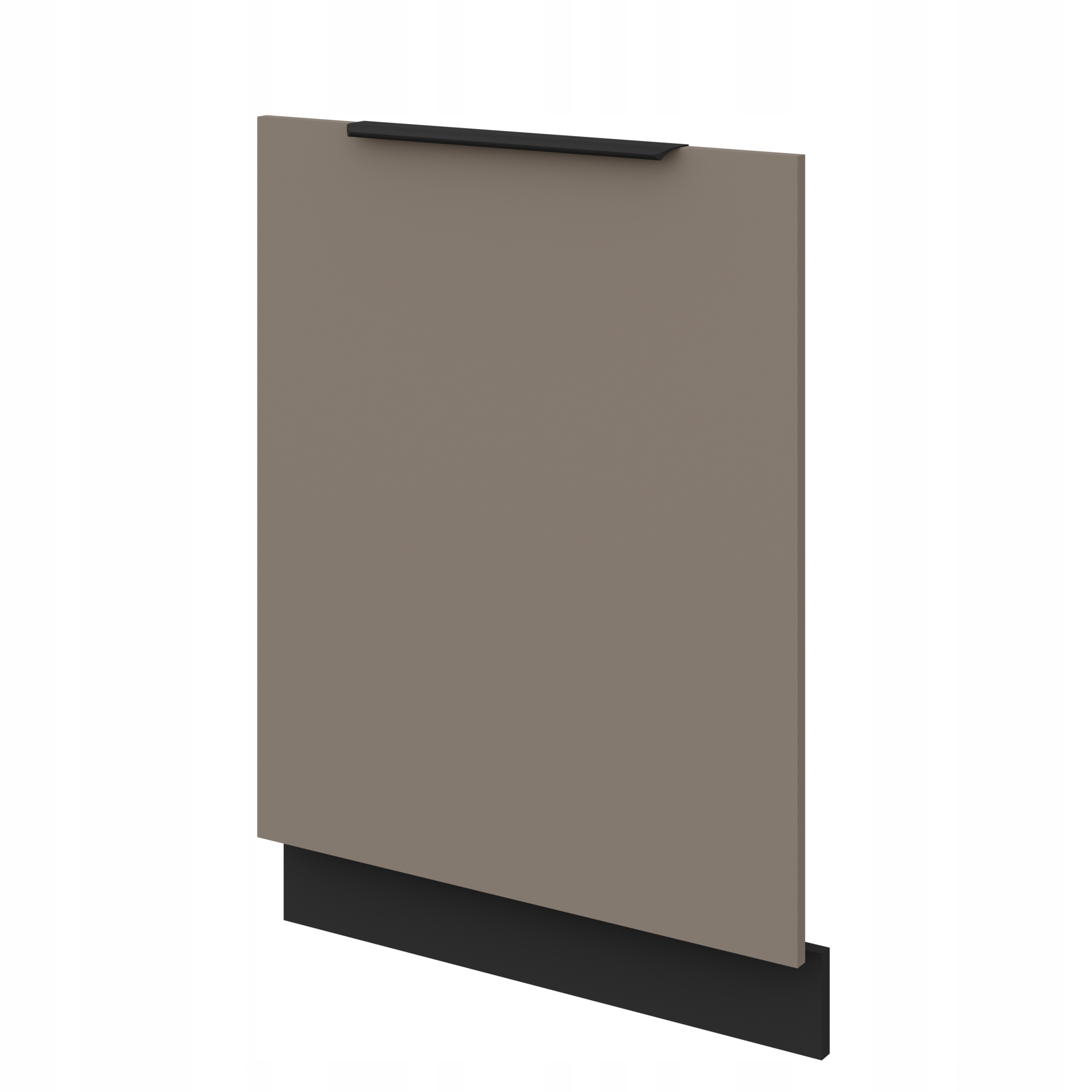 Panel, přední část pro vestavnou myčku nádobí 60 cm, 713 x 596 mm Sandgrau antifinger