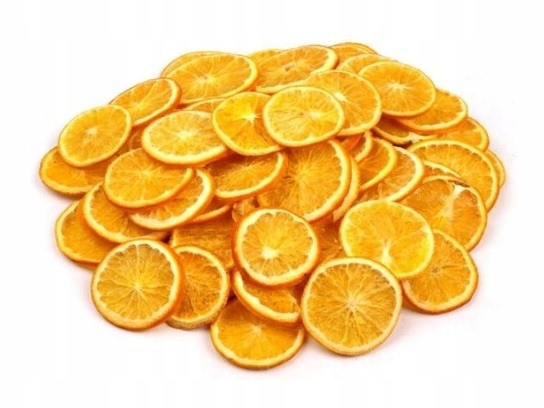 Sušené pomeranč plátky vánoční vonná sušená směs na vánoční stromeček 4-6 cm/1 kg