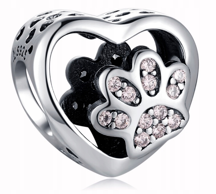 

Charms Łapka Pupila Charms Odcisk Łapy Zawieszka