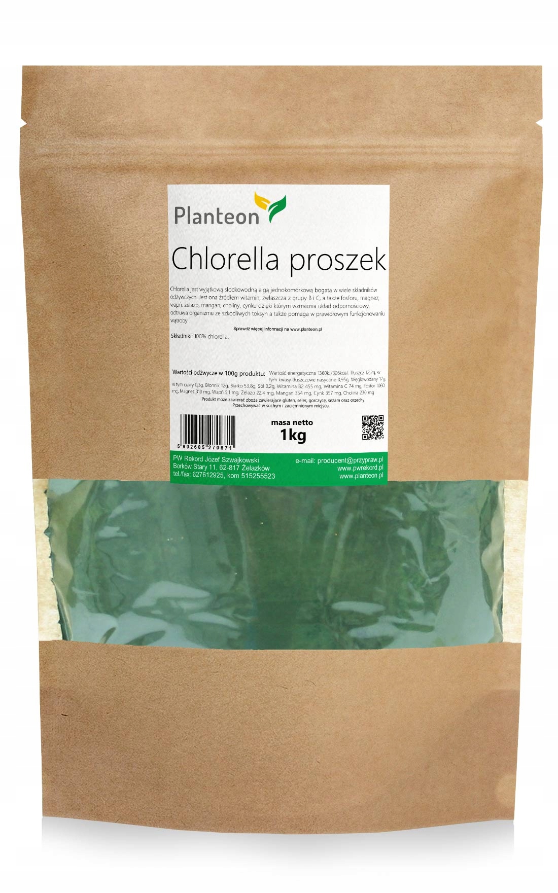 

Chlorella proszek Algi Superfood do smoothie 1kg
