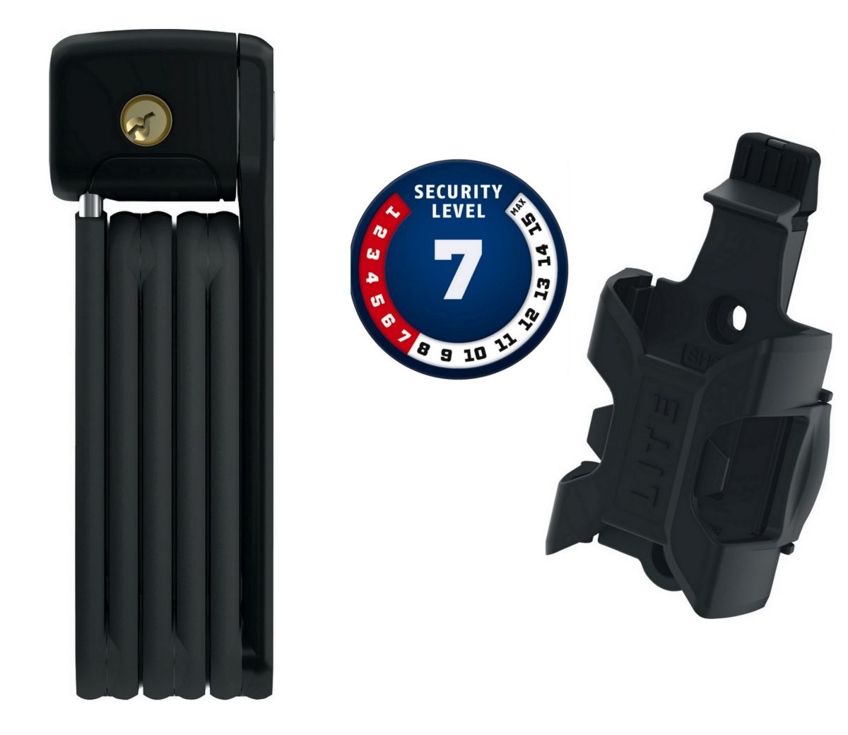 Zapięcie rowerowe ABUS Bordo Lite Mini 6055K/60 black