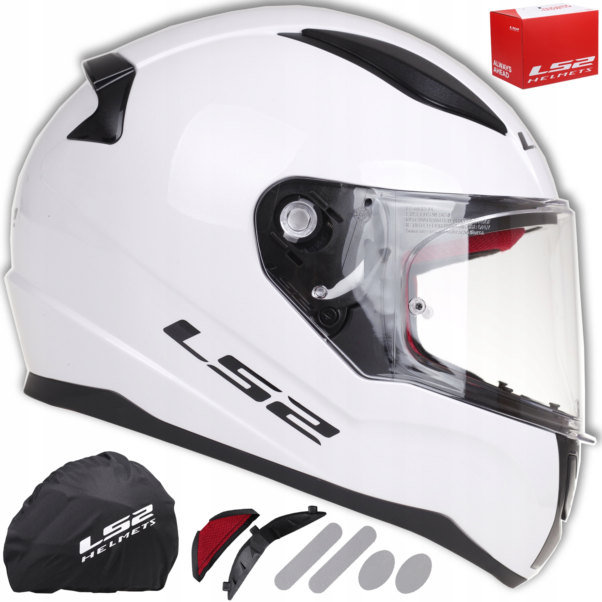 

LS2 FF353 Rapid Kask Motocyklowy Biały Gratisy XL