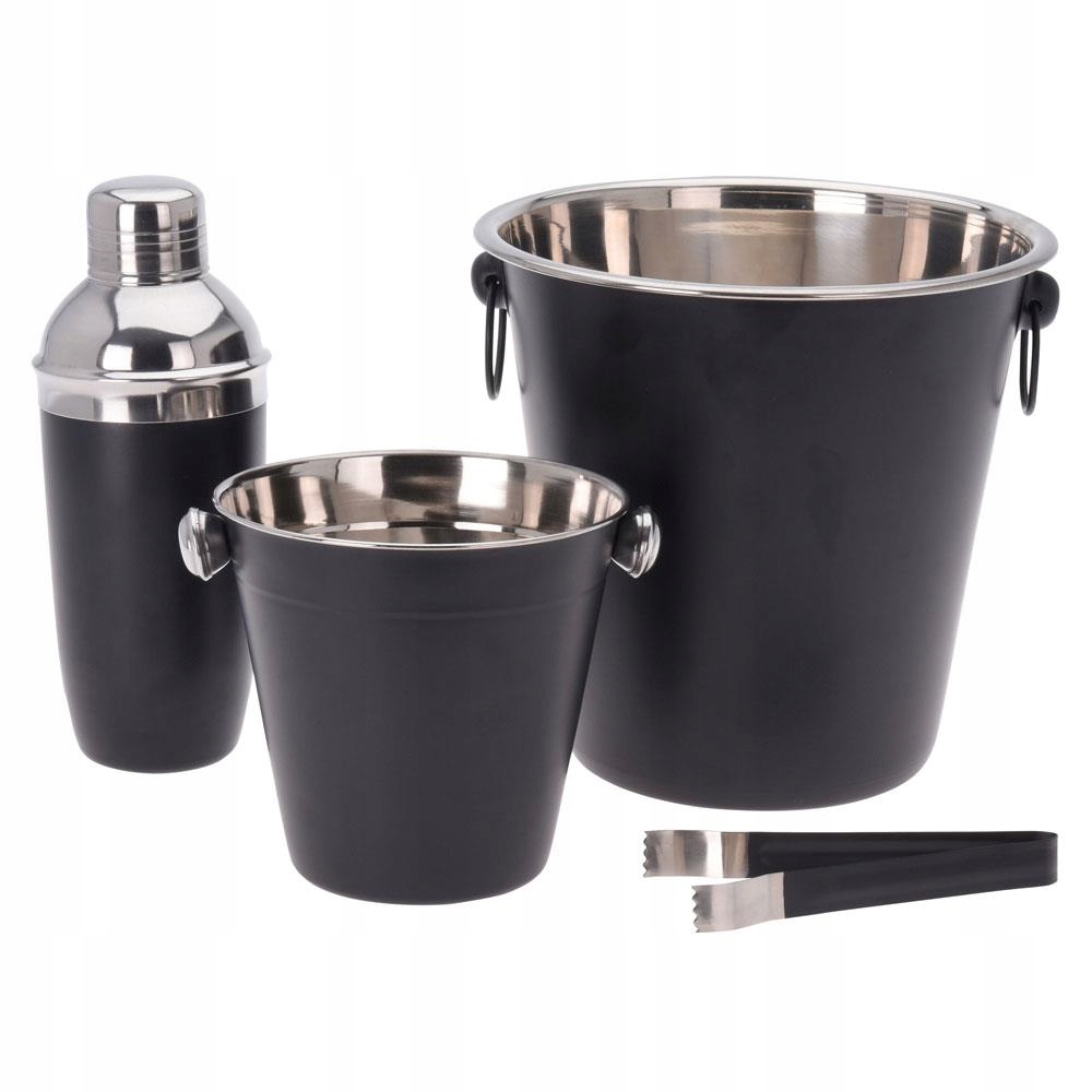 

Zestaw Barmański Shaker Cooler 4 el. Czarny Loft