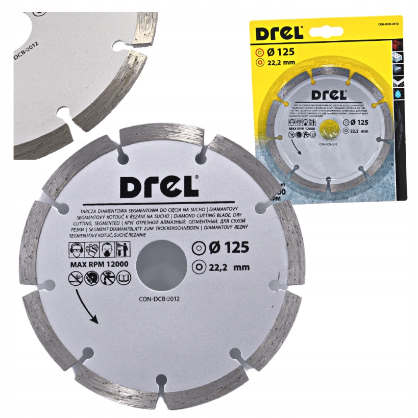TARCZA DIAMENTOWA 125 x 22,2 BRUZDOWNICA SEGMENT