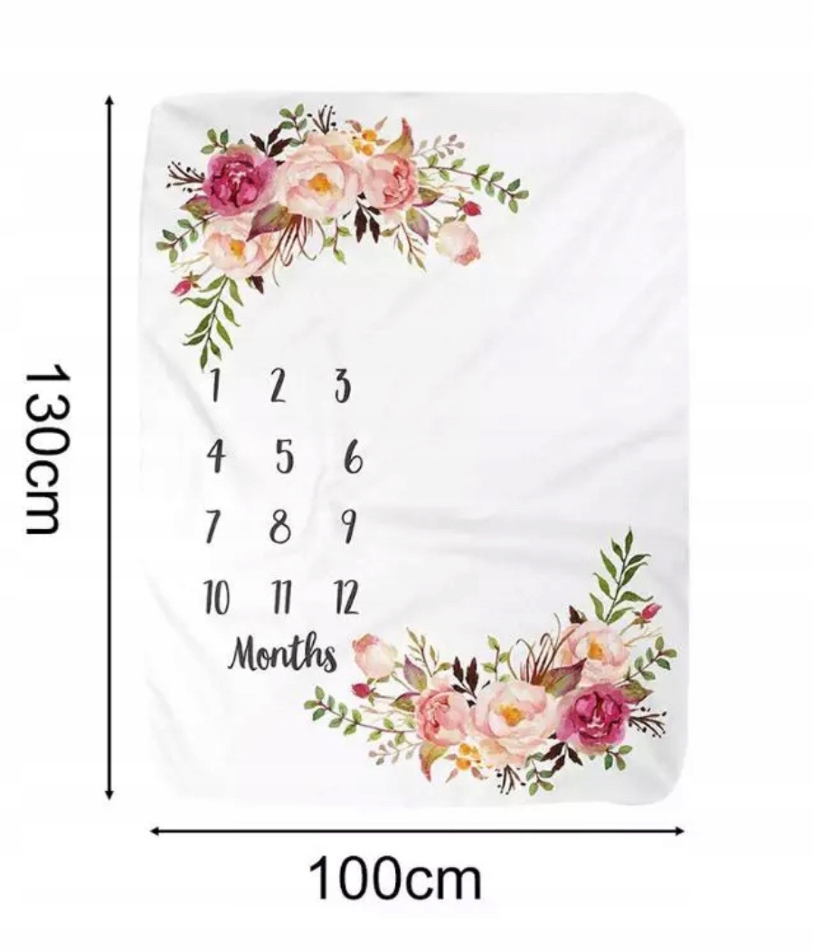 foto kocyk dla dziewczynki foto mata RAMKA GRATIS Kolor wielokolorowy