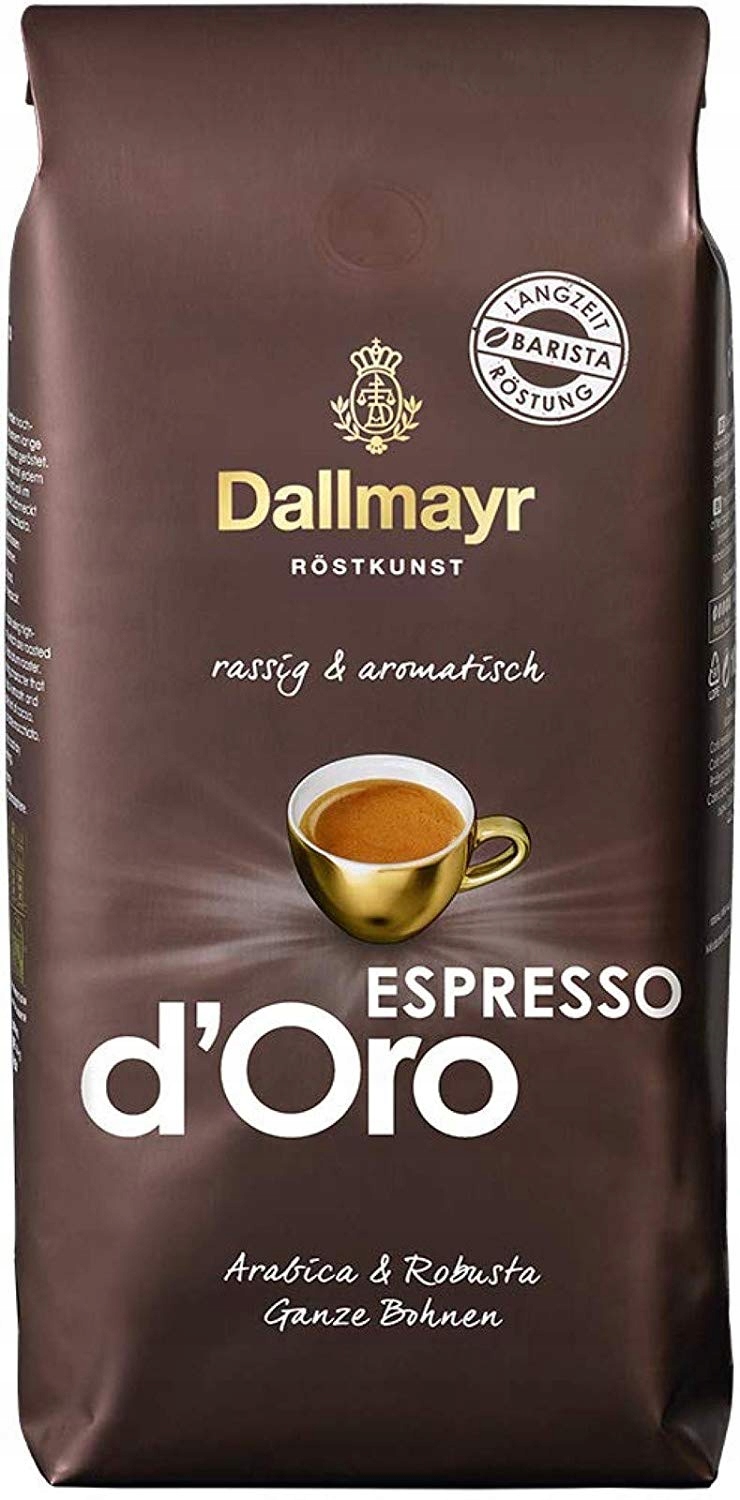 Levně Káva Zrnková Dallmayr Espresso D'oro směsné zrno do kávovaru 1 kg