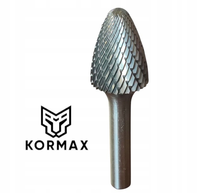 Fréza 20 mm plamenový rotační pilník Rbf 20x25x70 stopka 8 karbid Kormax