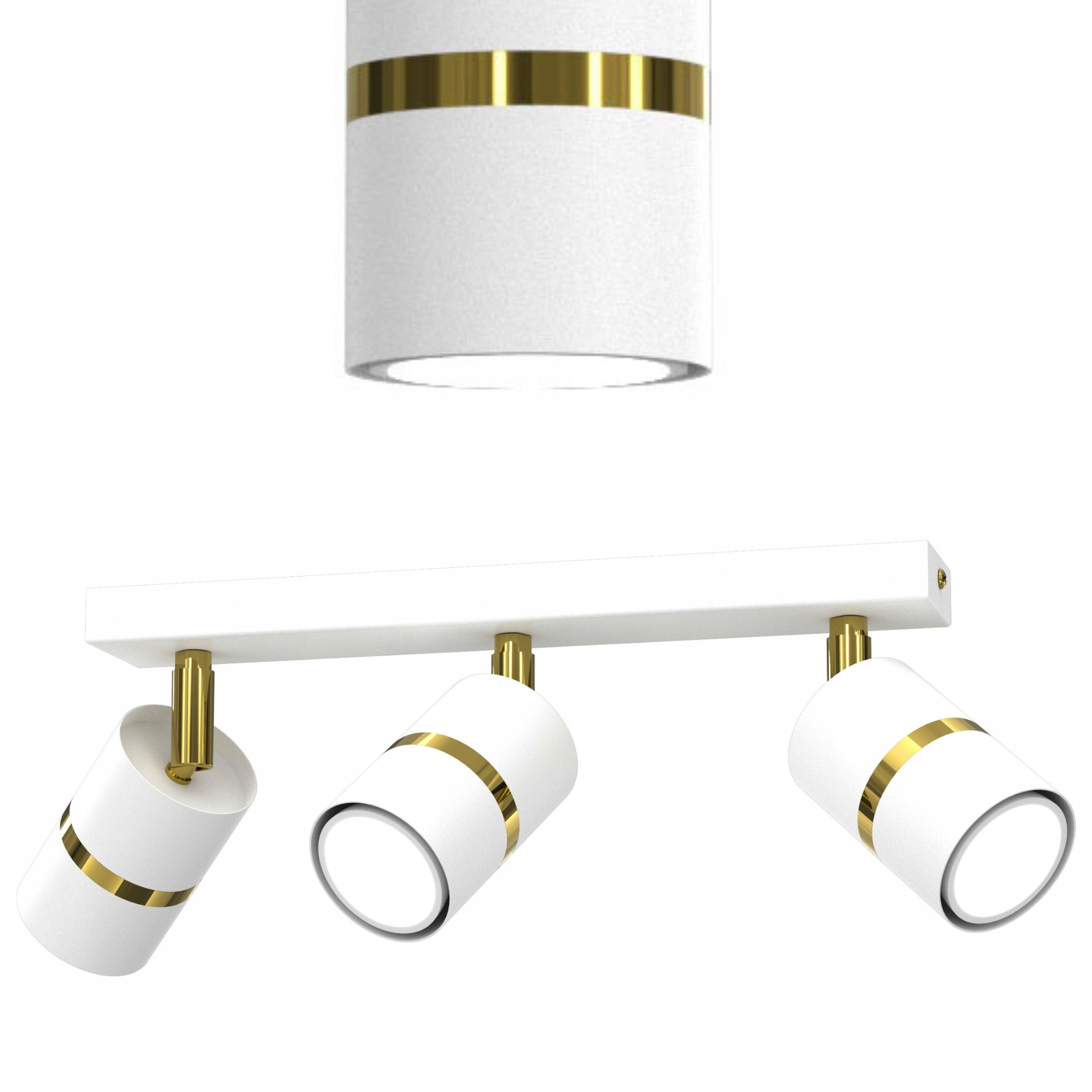 Stropní Svítidlo Stropní Svítidlo Stropní Bílá Zlatá Pohyblivá Led GU10 Polská Lampa