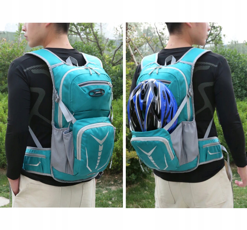 Plecak rowerowy 12l, plecak sportowy Szary plecak trekkingowy plecak górski Model Biker II