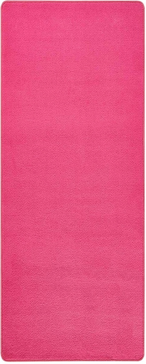 Koberec Běhoun růžový 80x200 cm, do chodby-přechodu s krátkým vlasem