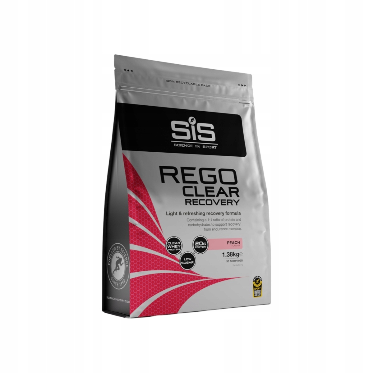 SiS Rego Clear Recovery 1.38 kg broskvový regenerační nápoj