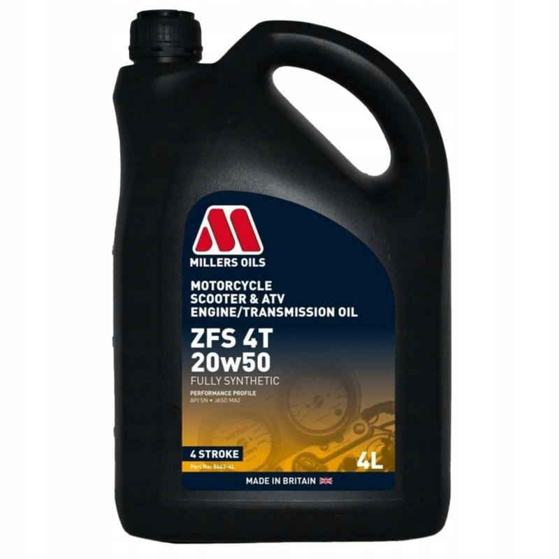 

Millers Zfs 4T 20w50 4L półsyntetyczny motocyklowy