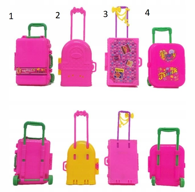 WALIZKA PODRÓŻNA DLA LALKI BARB NA KÓŁKACH Marka inna