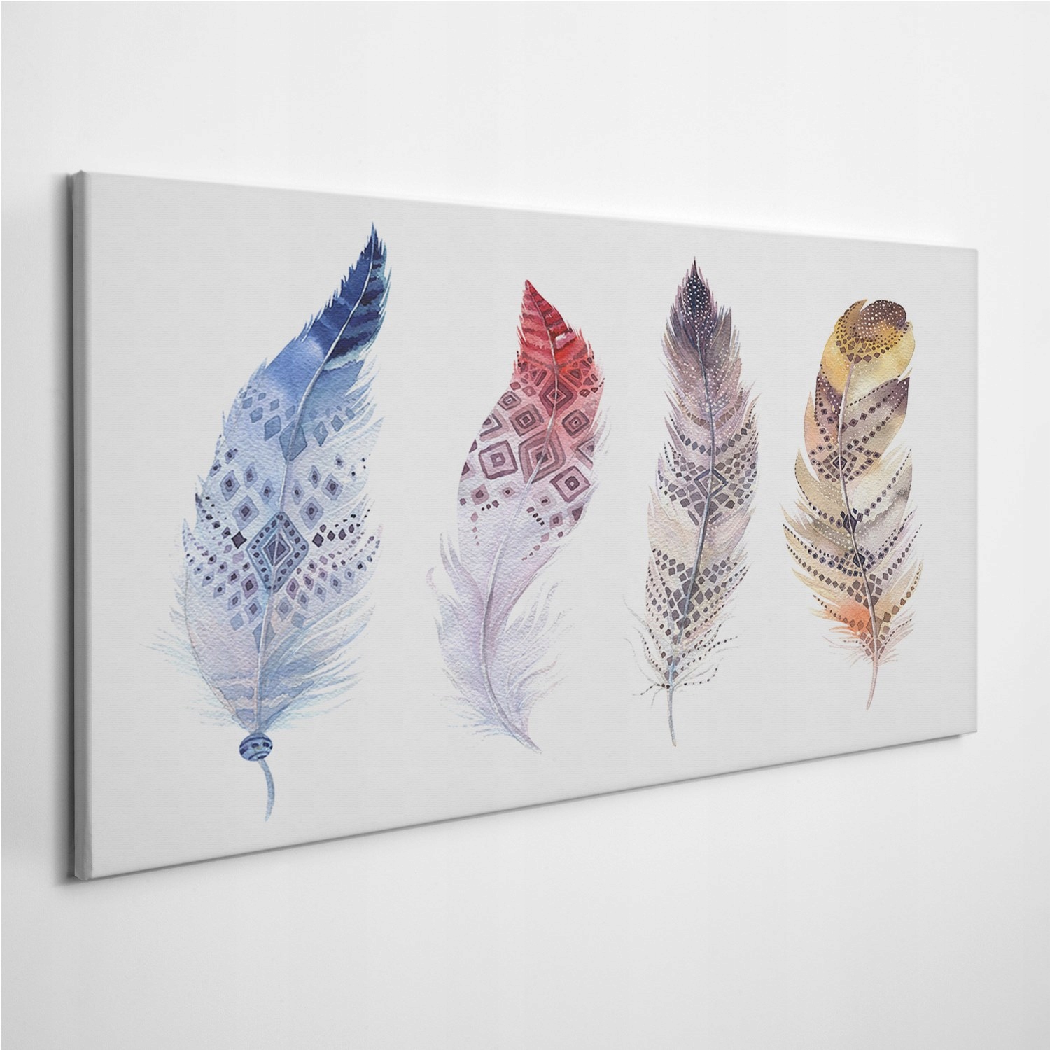 

Fotoobraz na płótnie Pióra Akwarele Zwierzę 100x50