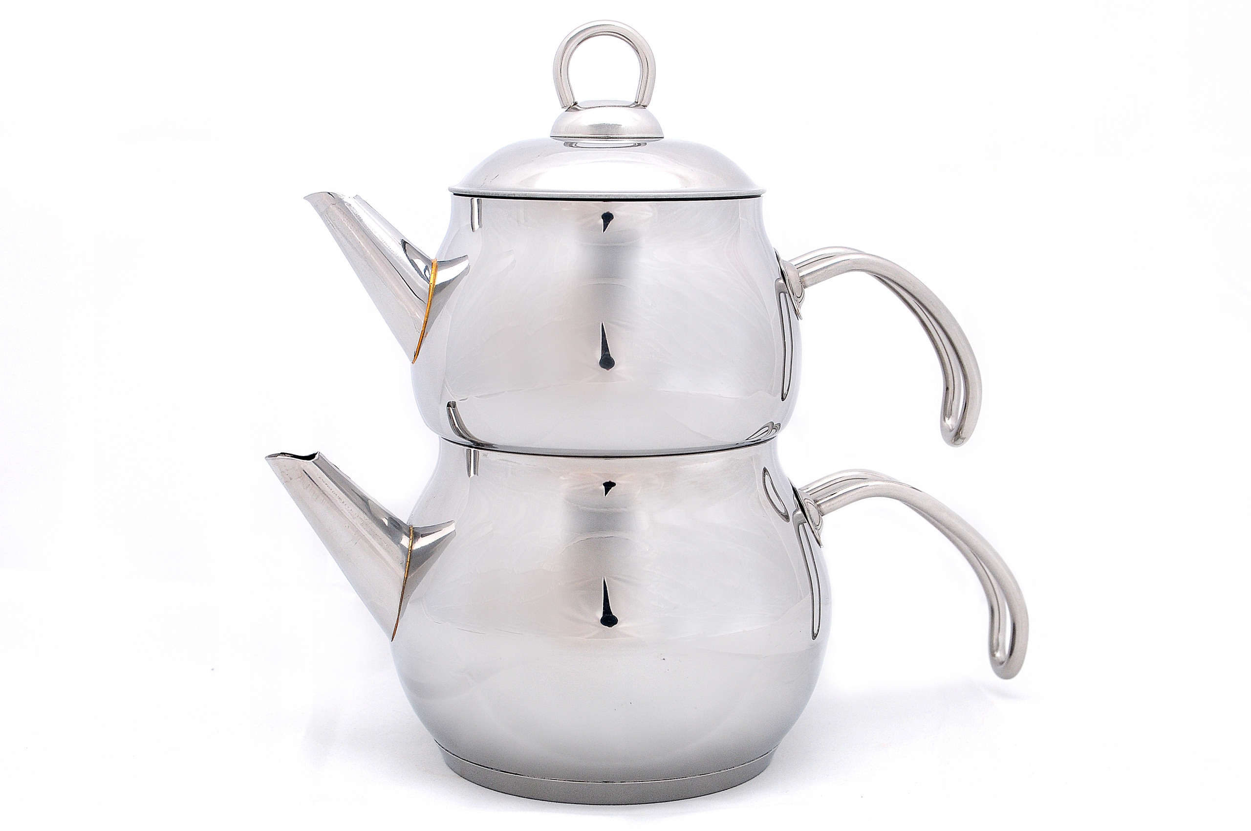 Czajnik podwójny do herbaty średni metal turecki