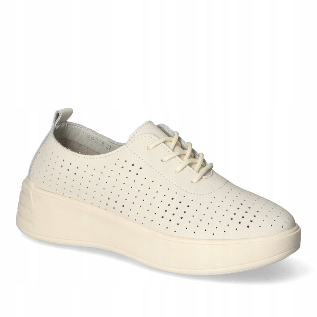 Dámské polobotky Tenisky Sergio Leone Ažurové Béžová lico 39