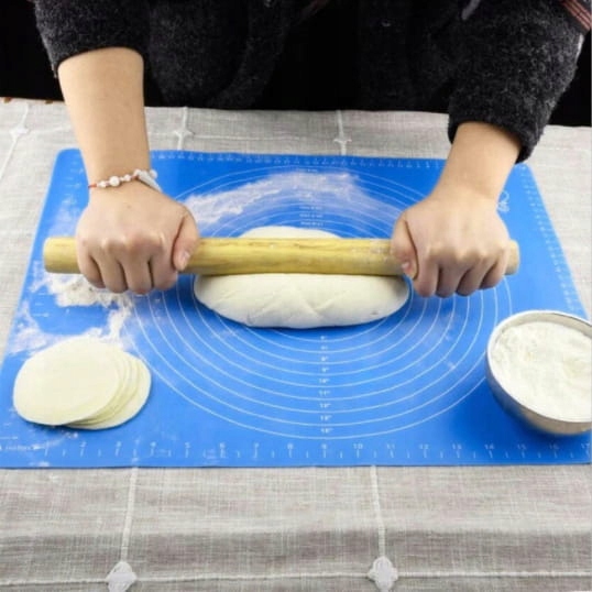 STOLNICA SILKONOWA MATA KUCHENNA DO CIASTA CIASTEK PODKŁADKA NA BLAT Materiał silikon