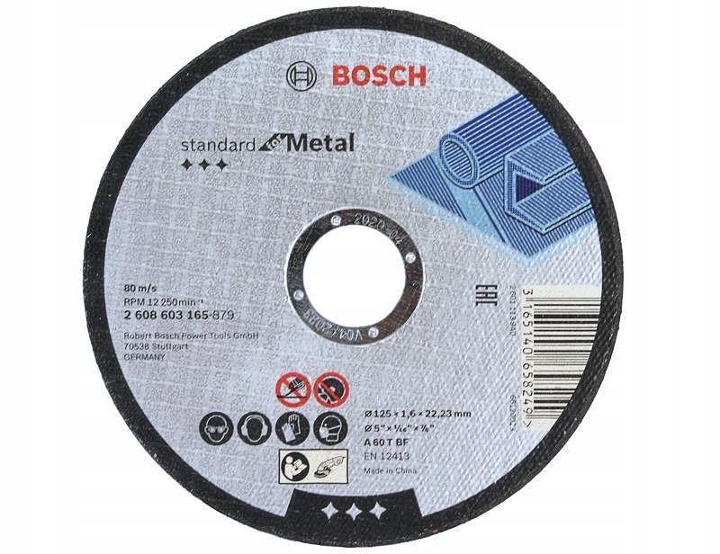 

Tarcza Korundowa Do Stali Metalu 125/1,6mm Bosch