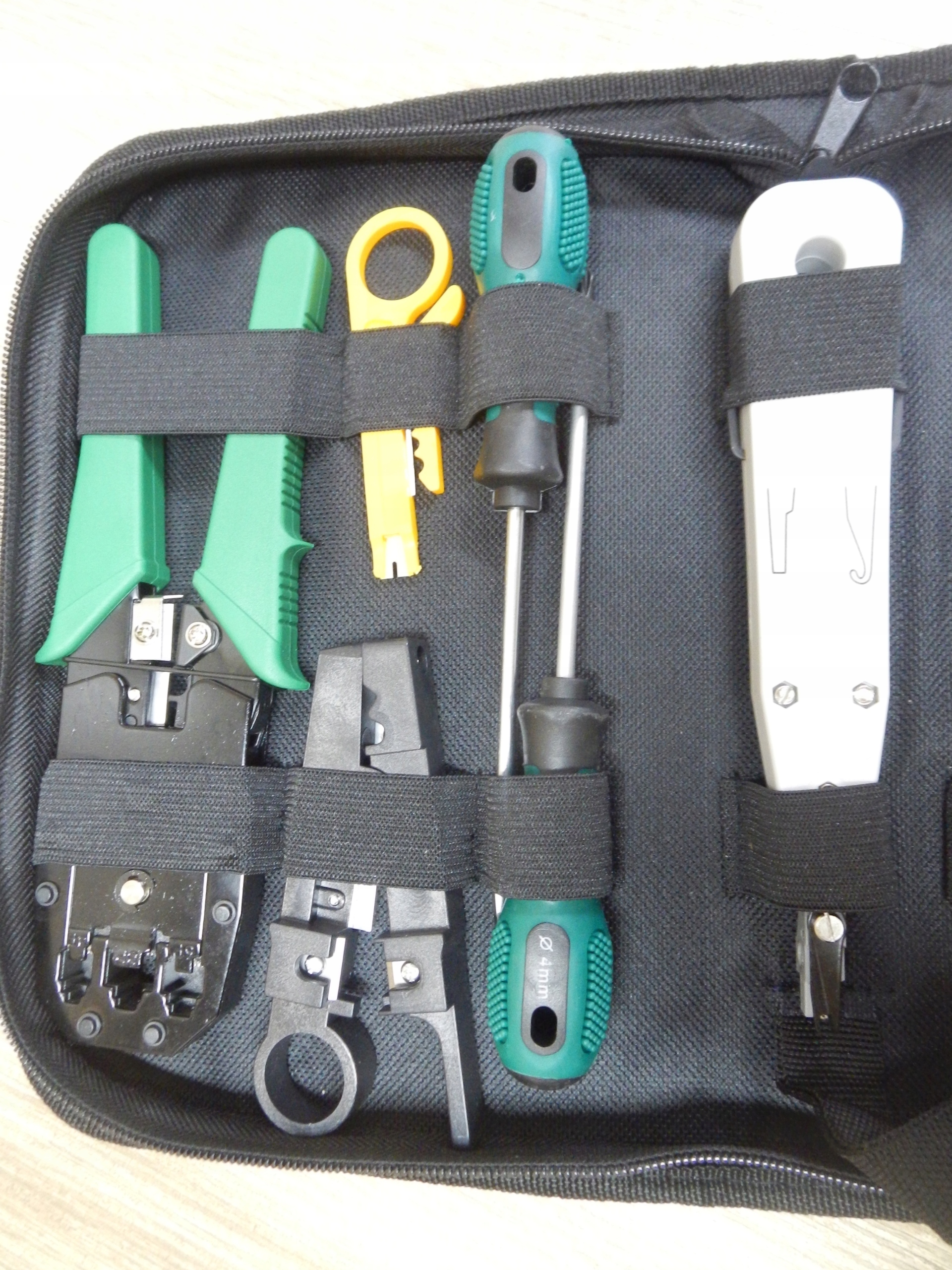 Zestaw narzędzi sieciowych RJ45 Tester Zaciskarka Kod producenta 43827