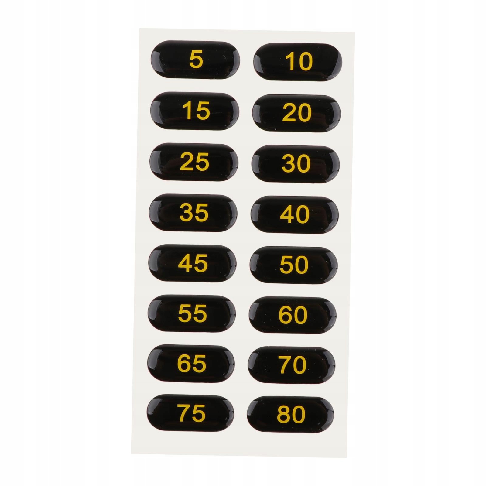 Etykiety na stosy ciężarków do identyfikacji Szerokość 100 mm