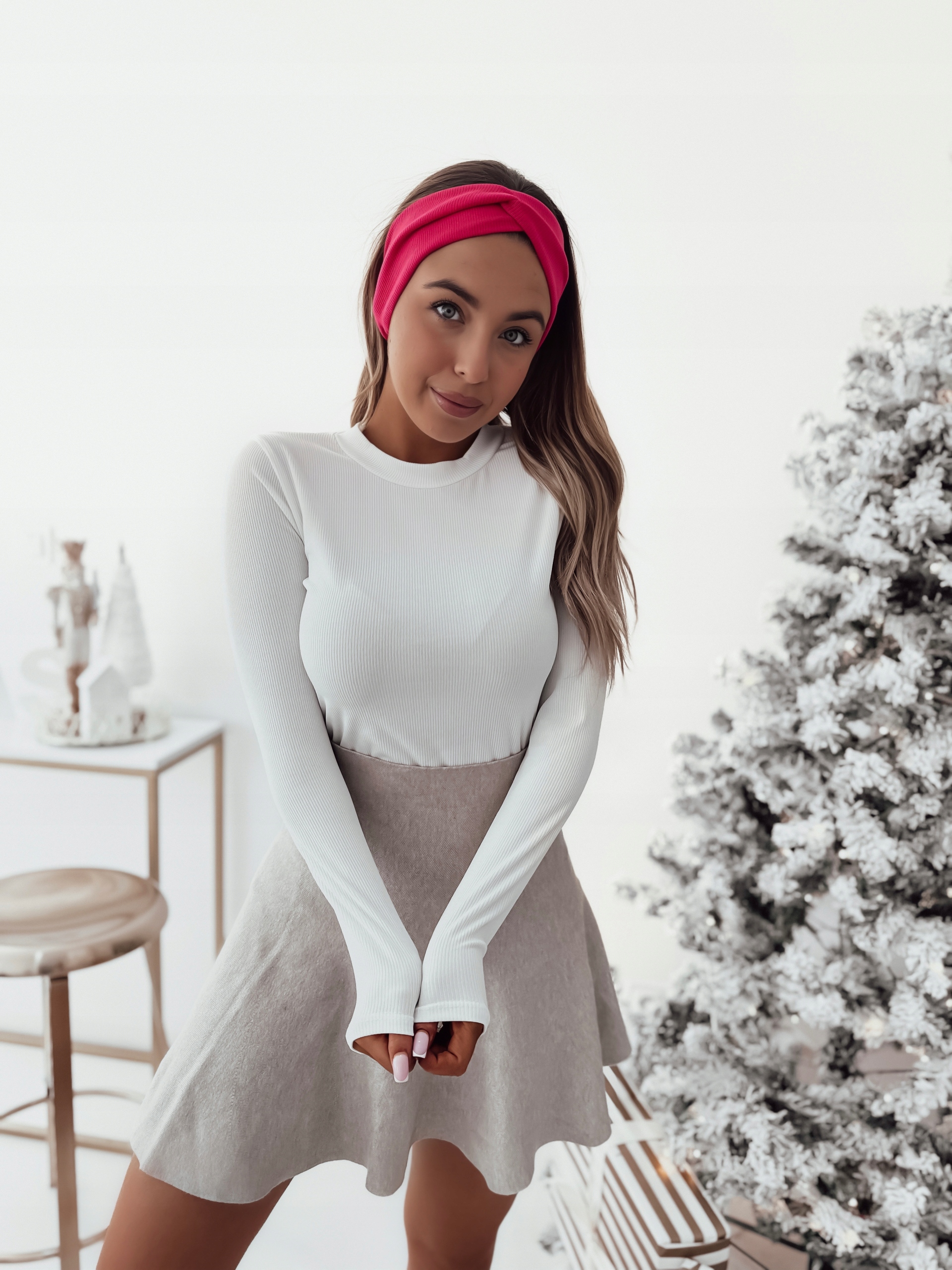 OPASKA NA GŁOWĘ USZY TURBAN BAWEŁNIANA OPASKI FUKSJA PRĄŻEK Marka inna