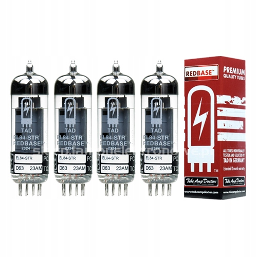 EL84-STR 6BQ5 Redbase Tad Premium Matched 4 ks vybraný štvorec