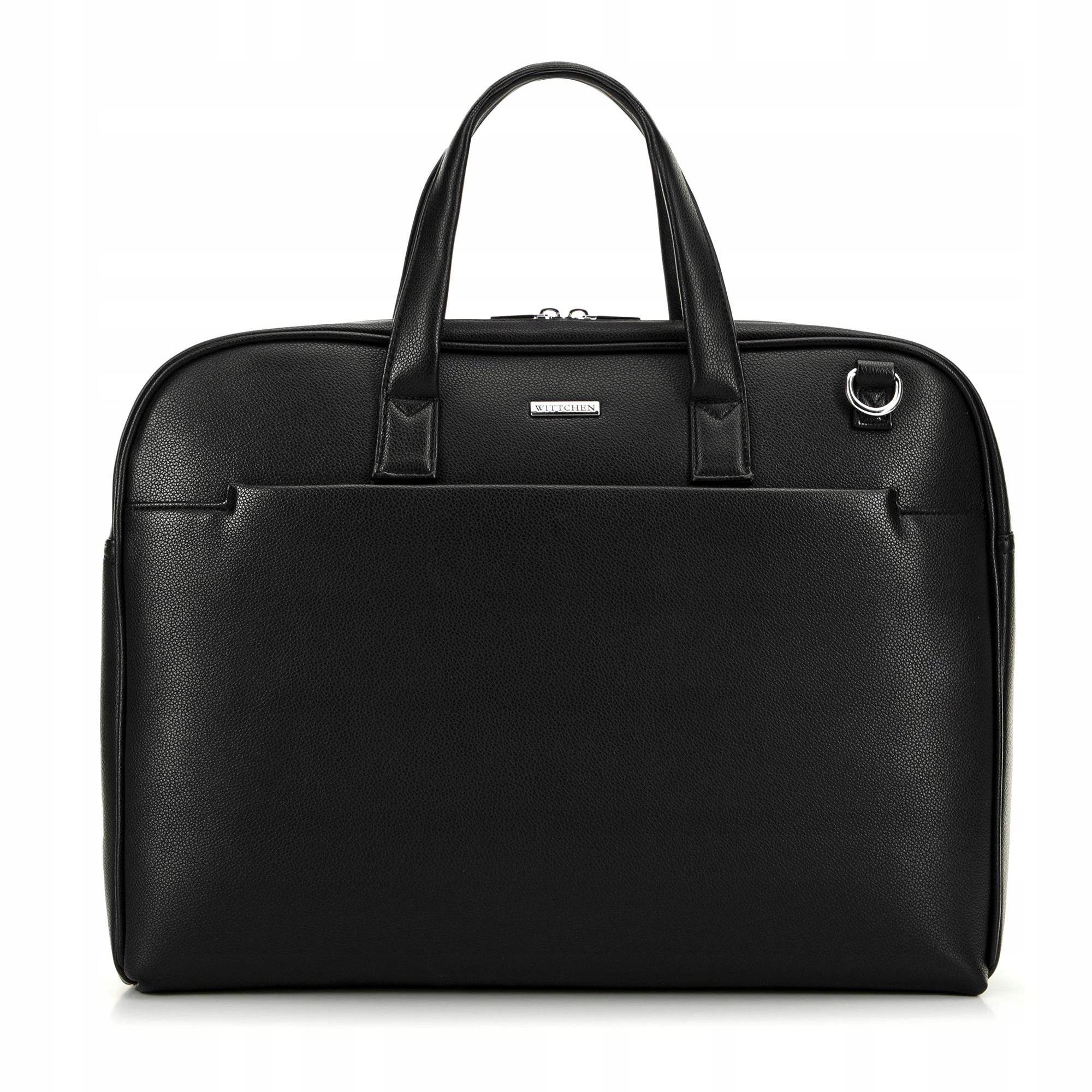 Pánská černá taška s kapsou na notebook 15'' Wittchen 29-3P-007-1