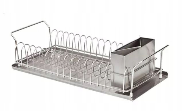 Levně Sušička nádobí na desku 45x21x11 nerezová ocel