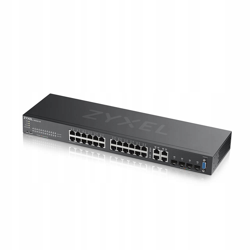 Zyxel GS2220-28, 24-port GbE L2 Switch, 1 GbE Uplink GS2220-28-EU0101F