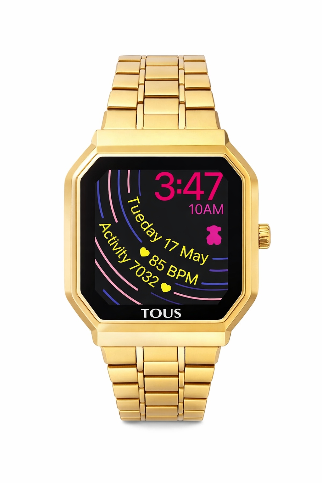 Tous Zlatý Unisex Smartband Hodinky Z Nerezové Oceli I4B