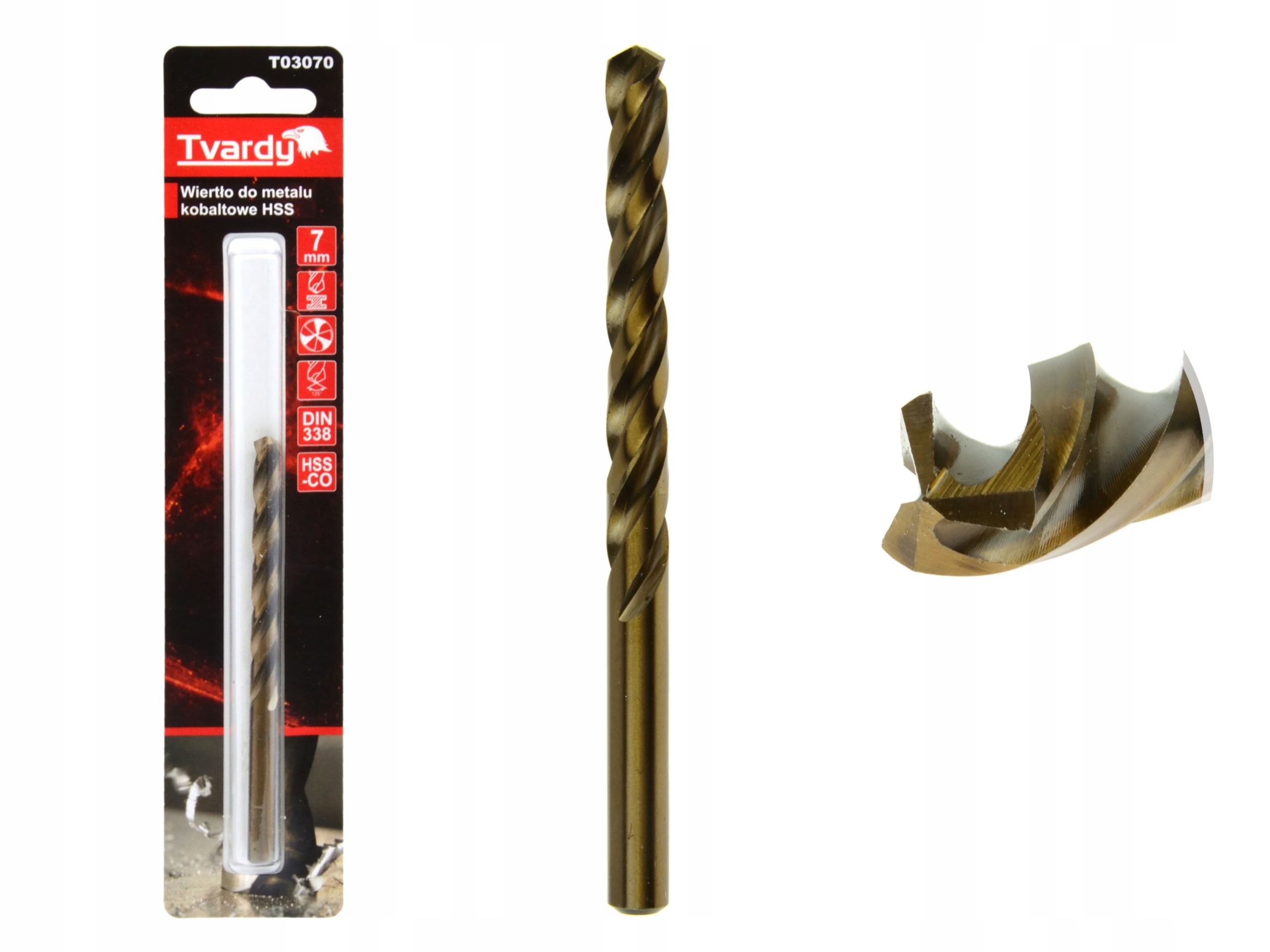 

Wiertło Kobaltowe 7mm Hss Co M35 Metalu Tvardy