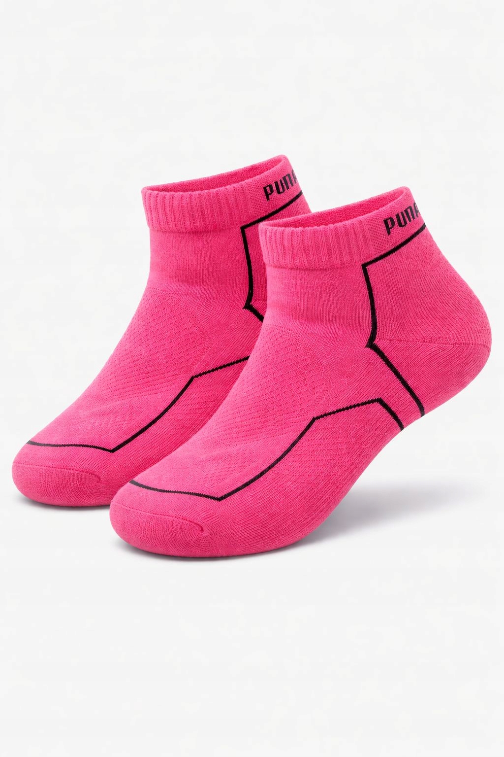P67 Puma Quarter Skarpety Sportowe Damskie Różowe – 2PAK 2 Pary 39-42