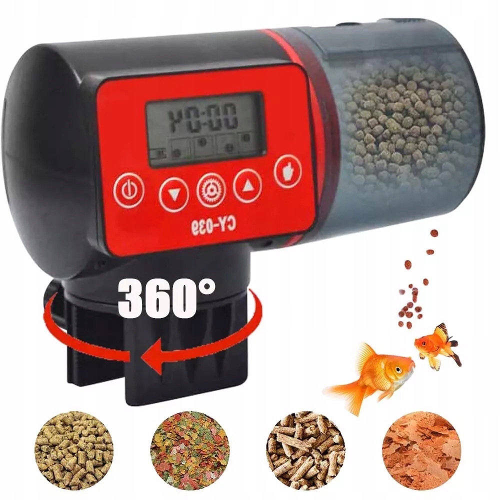 Automatické Krmítko Pro Ryby Do Akvária Dávkovač Krmiva Krmení