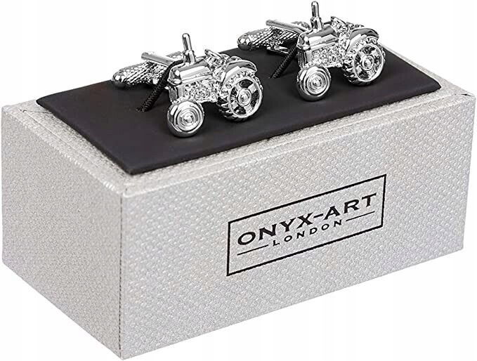 Spinki do mankietów Traktor Chrom dla Rolnika Marka bez marki