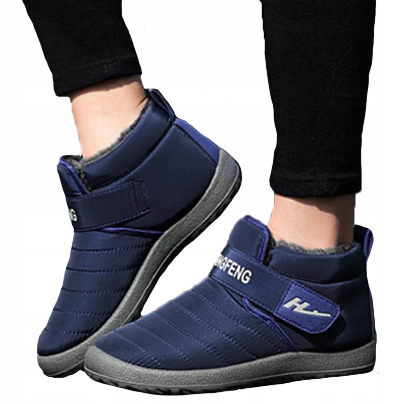 BUTY NA ŚNIEG ZIMOWE OCIEPLANE GRANAT UNISEX 43 Materiał wkładki tworzywo sztuczne