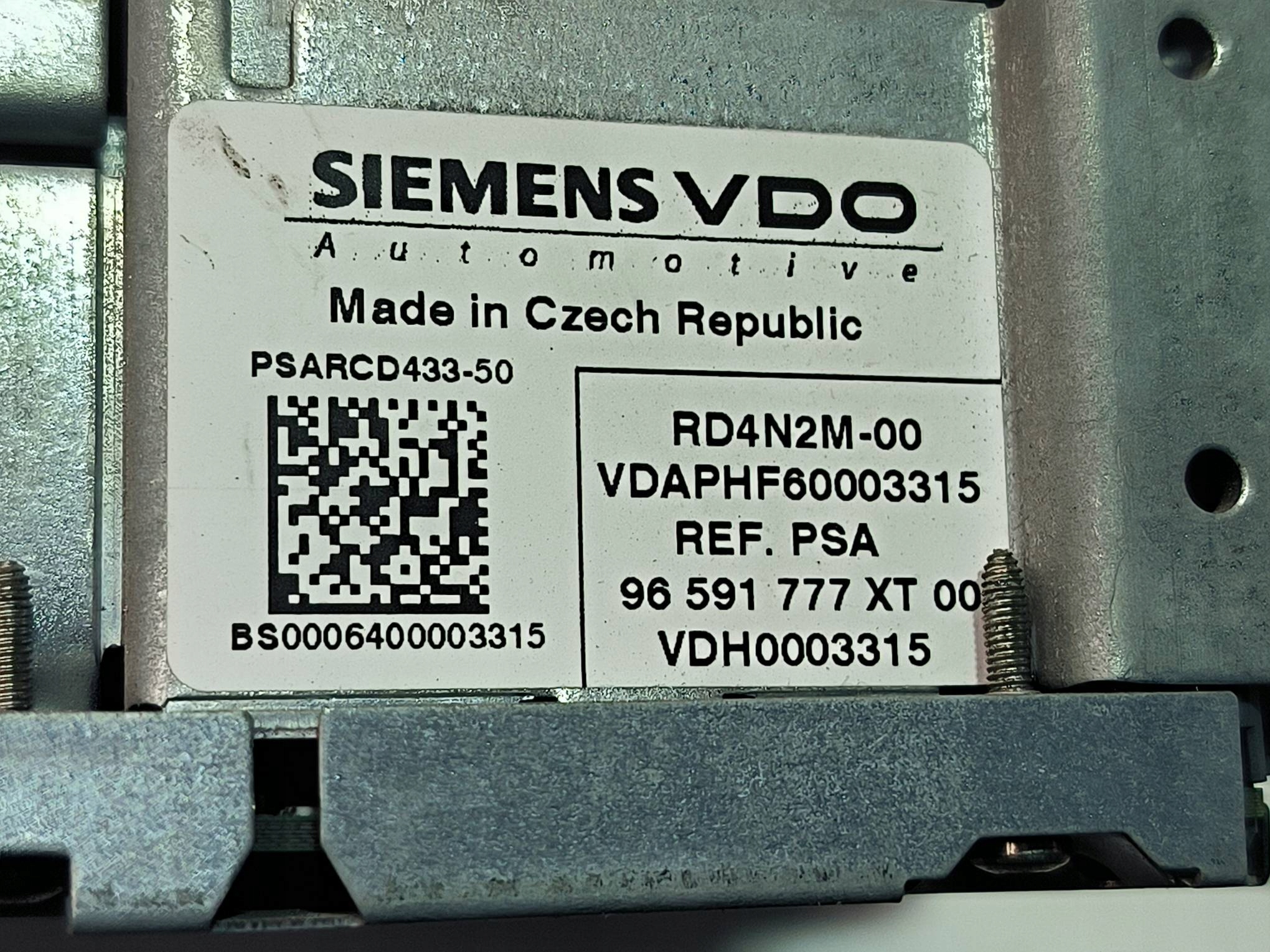 RADIO 96591777XT CITROEN C4 Picasso e